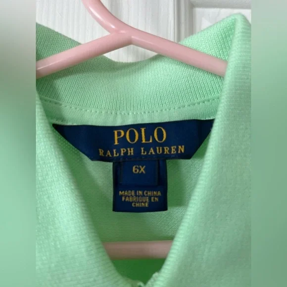 Girls size 6x lime green Polo sleeveless drop waist dress, NWOT - Picture 3 of 7